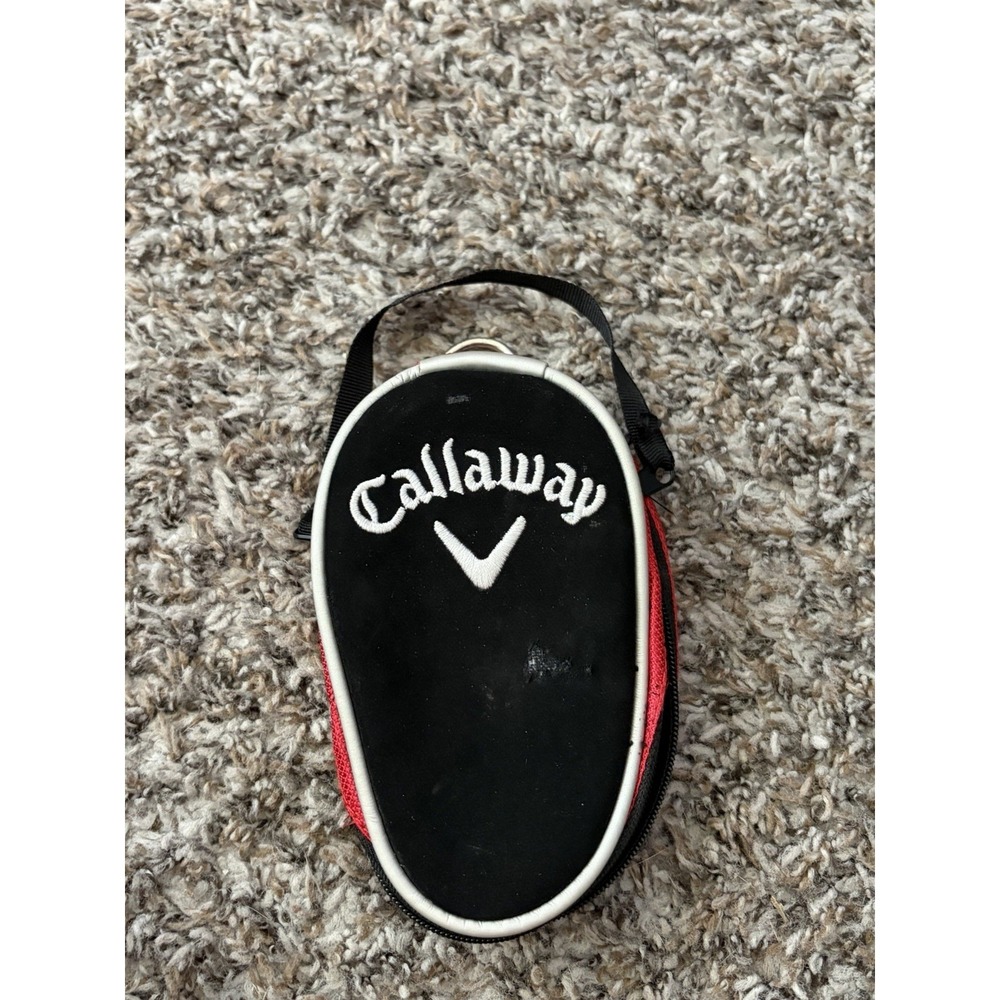 Callaway Golf Zip Around Club Cover Case Black Red